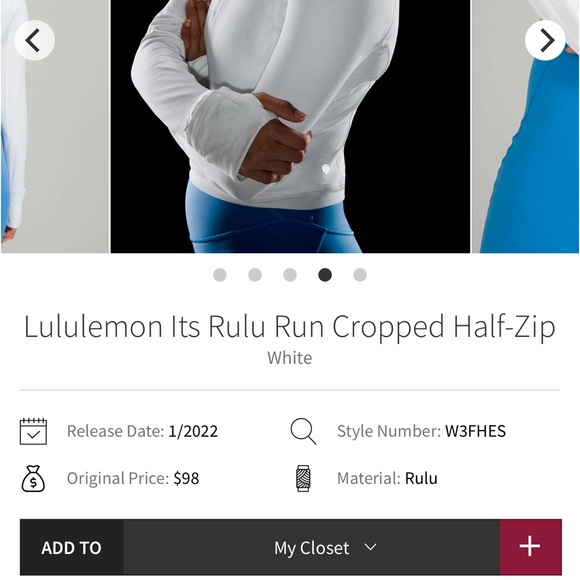 Lululemon ready to rulu crop - Picture 2 of 8